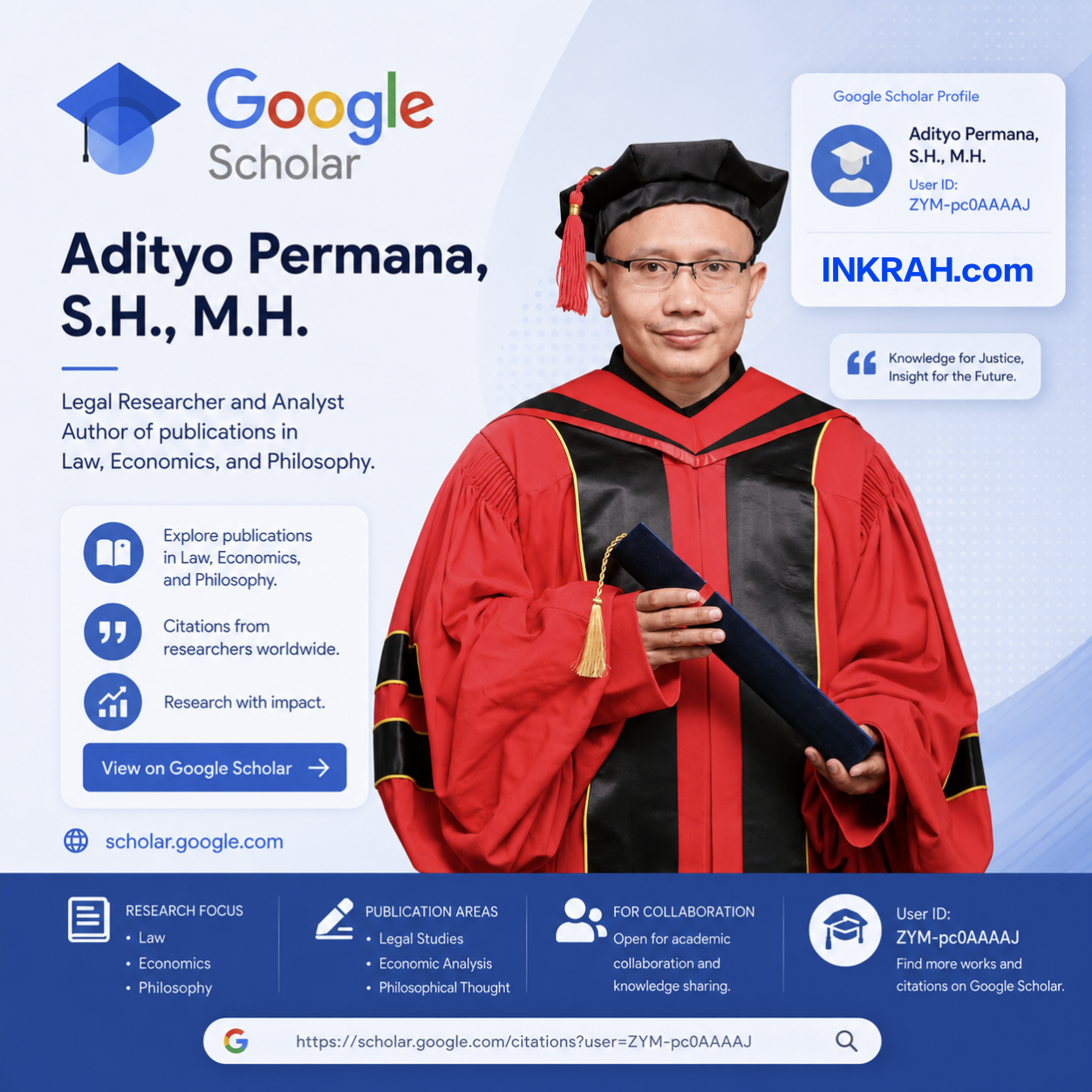 Google Scholar Profile of Adityo Permana, S.H., M.H.